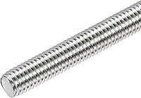 Vista 4 de uxcell 2pcs M5 x 5.906 in varilla totalmente roscada acero inoxidable rosca mano derecha hilos