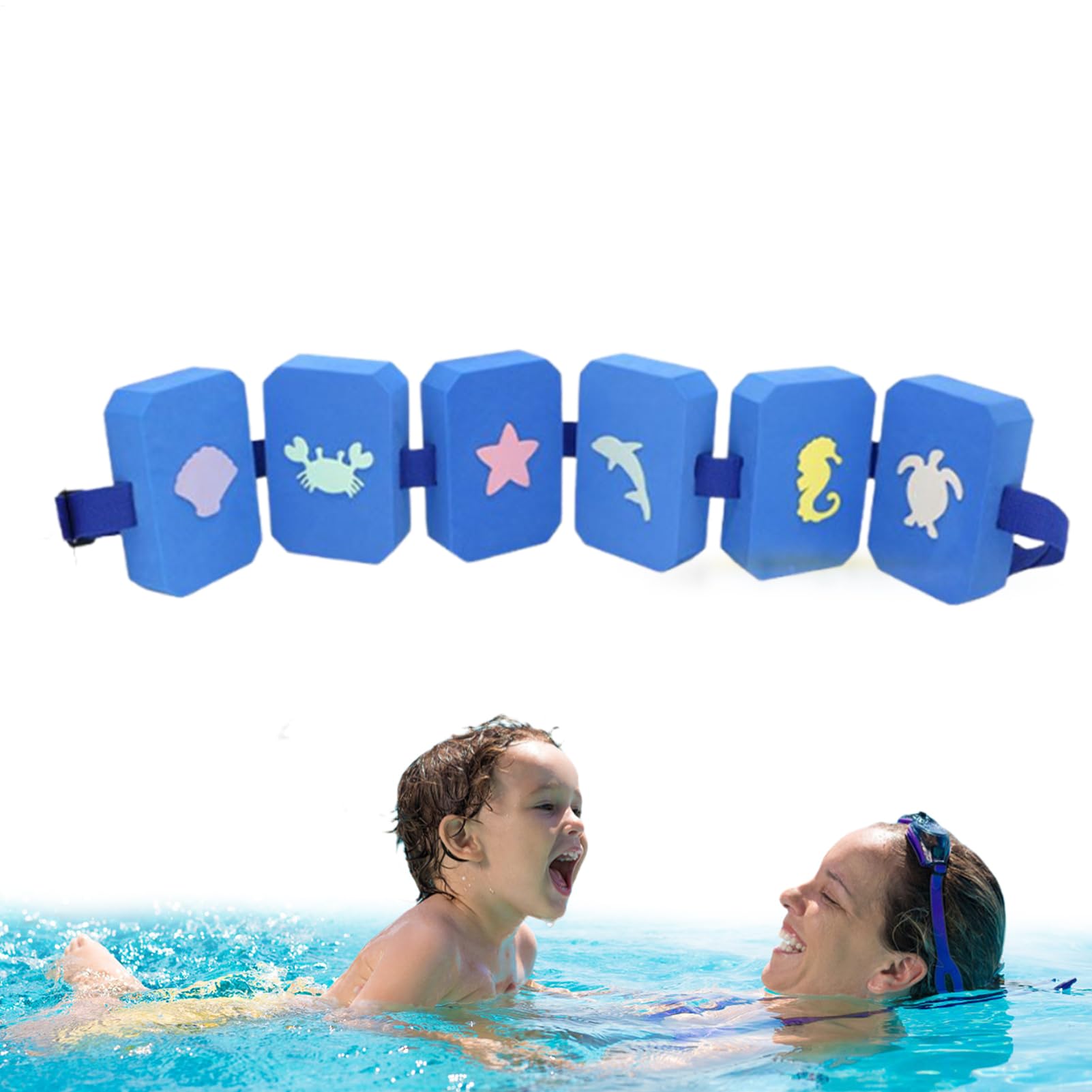 Cintura Galleggiante per Bambini - Cintura in Schiuma per Esercizi di Nuoto | Supporto Galleggiante Fitness per Esercizi in Piscina e Attività Acquatiche