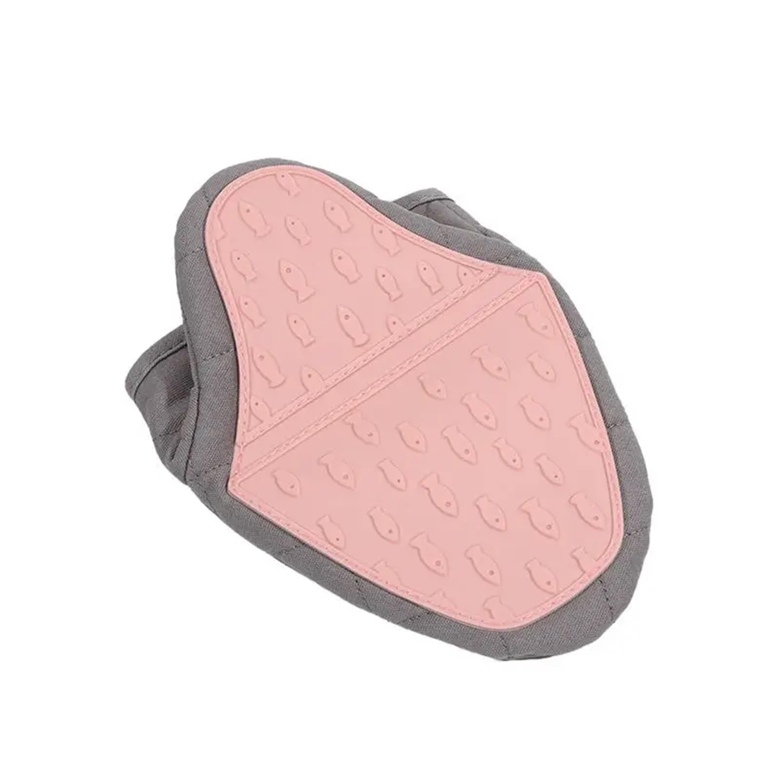 2PC Silicone Anti-scalding Oven Gloves Mitts Potholder Kitchen For Cooking & Baking(Pink)