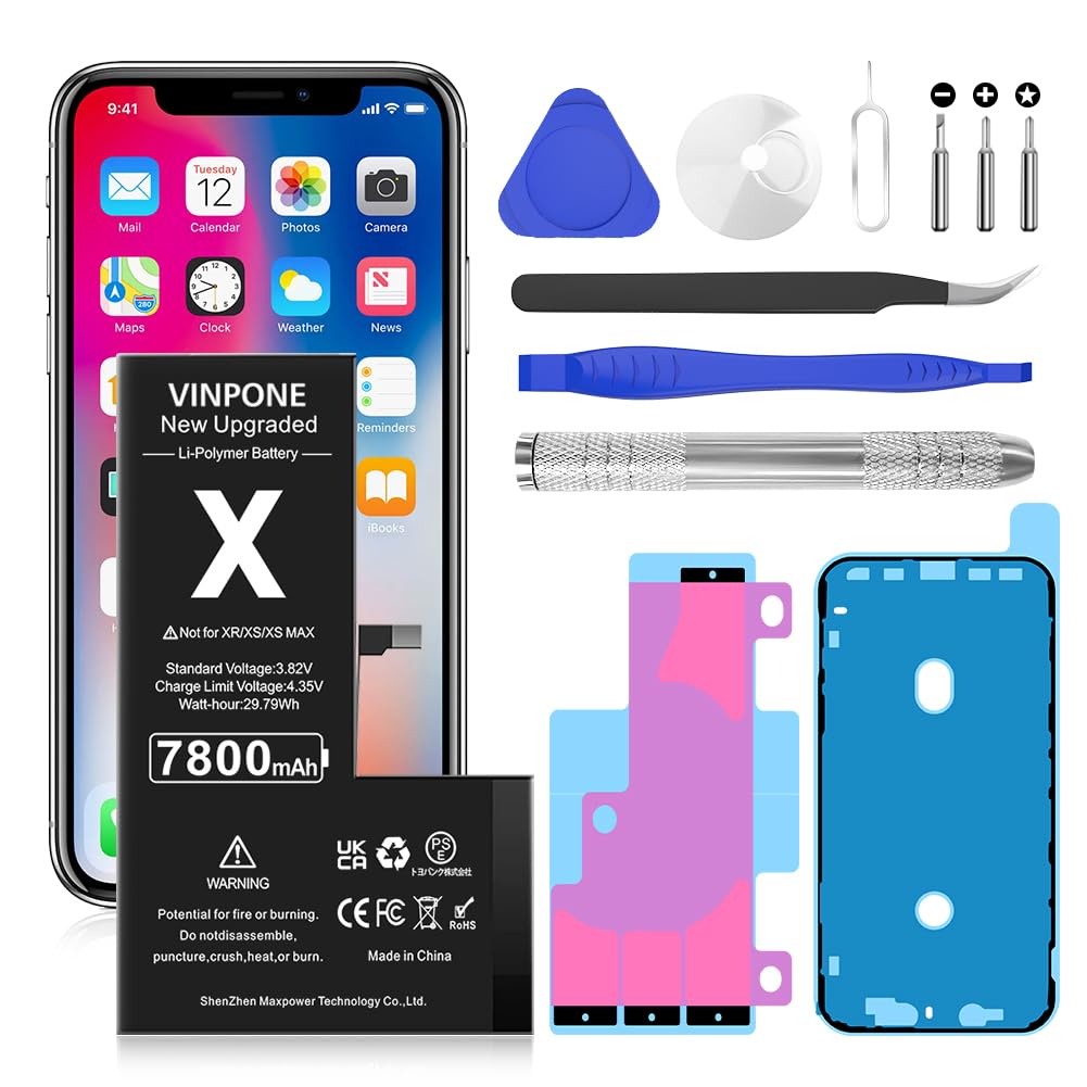 Apple iPhone X バッテリー新品 純正100% アップル iPhoneX バッテリー 修理用バッテリー 2716mAh (並行
