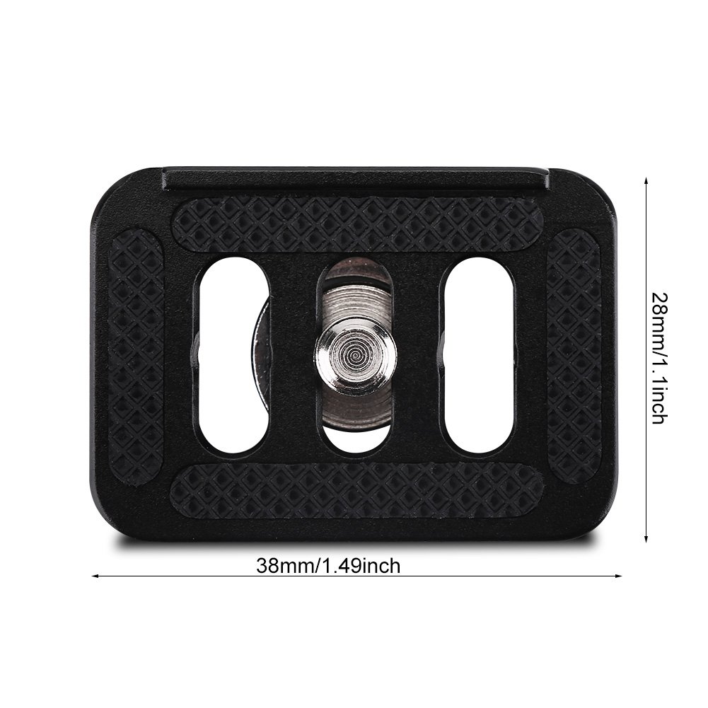 Vbestlife Adapter zaciskowy do szybkiego zwalniania, mini przenośny stop aluminium szybka płyta mocująca aparat akcesoria fotograficzne do SIRUI TY-C10 T005/T-025 głowica kulowa