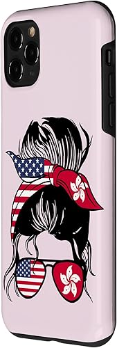 Vista 2 de Funda para iPhone 11 Pro Half Hong Kong Half American Mix Hong Kong Roots