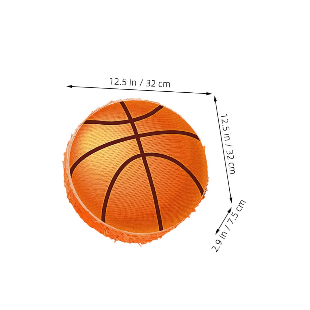 Naranja Piñata Baloncesto de Papel de Cumpleaños Infantil