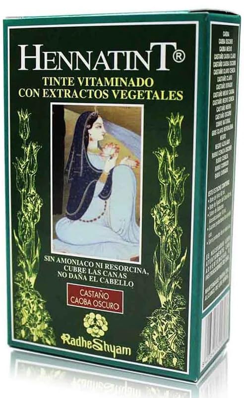 Hennatint Caoba Oscuro Tinte Henna para Cabello 60ml