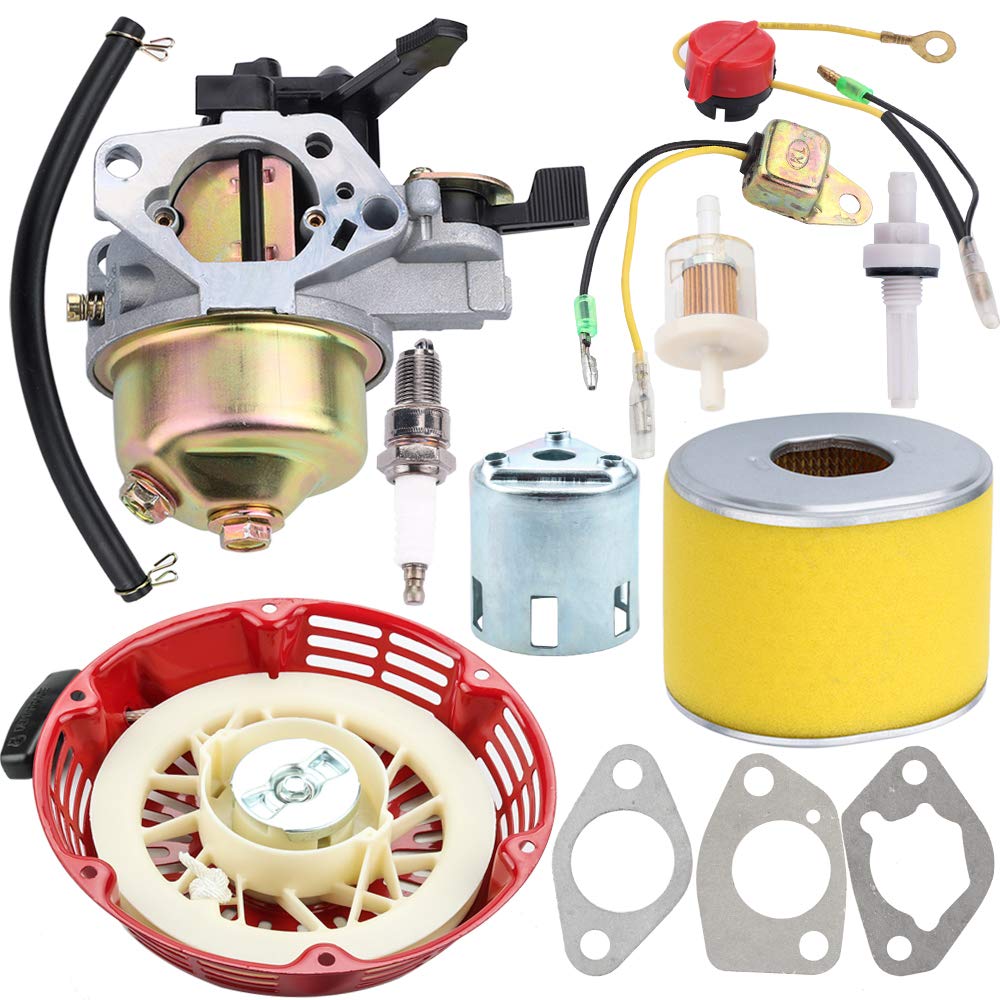 Buy Kizut GX 340 GX 390 Carburetor + Recoil Starter + Air Filter Spark
