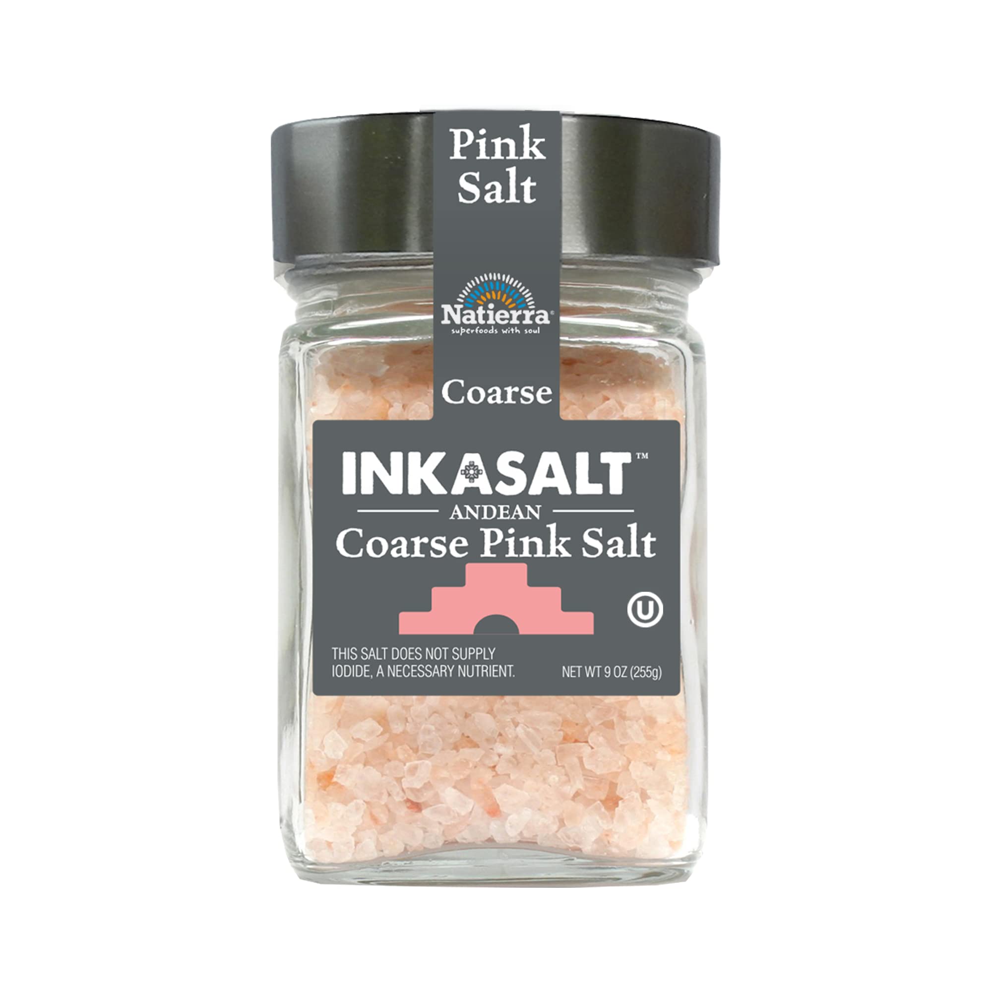 Sel rose gros grain Inkasalt Natierra moulin rechargeable 255g