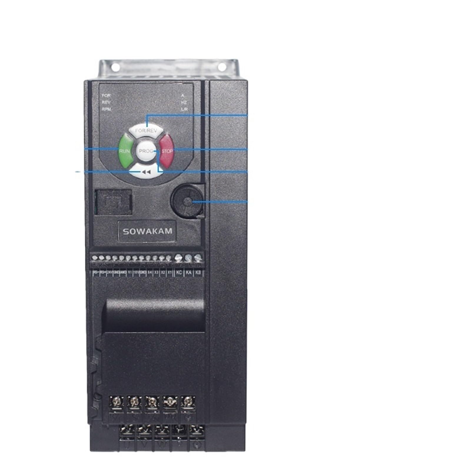 BTYKUYOO ES-100 VFD Inverter Motor Speed Controller Frequency Converter Variable Frequency Drive Single/Three-Phase 220V 380V(4KW,1PH220V-3PH380V)