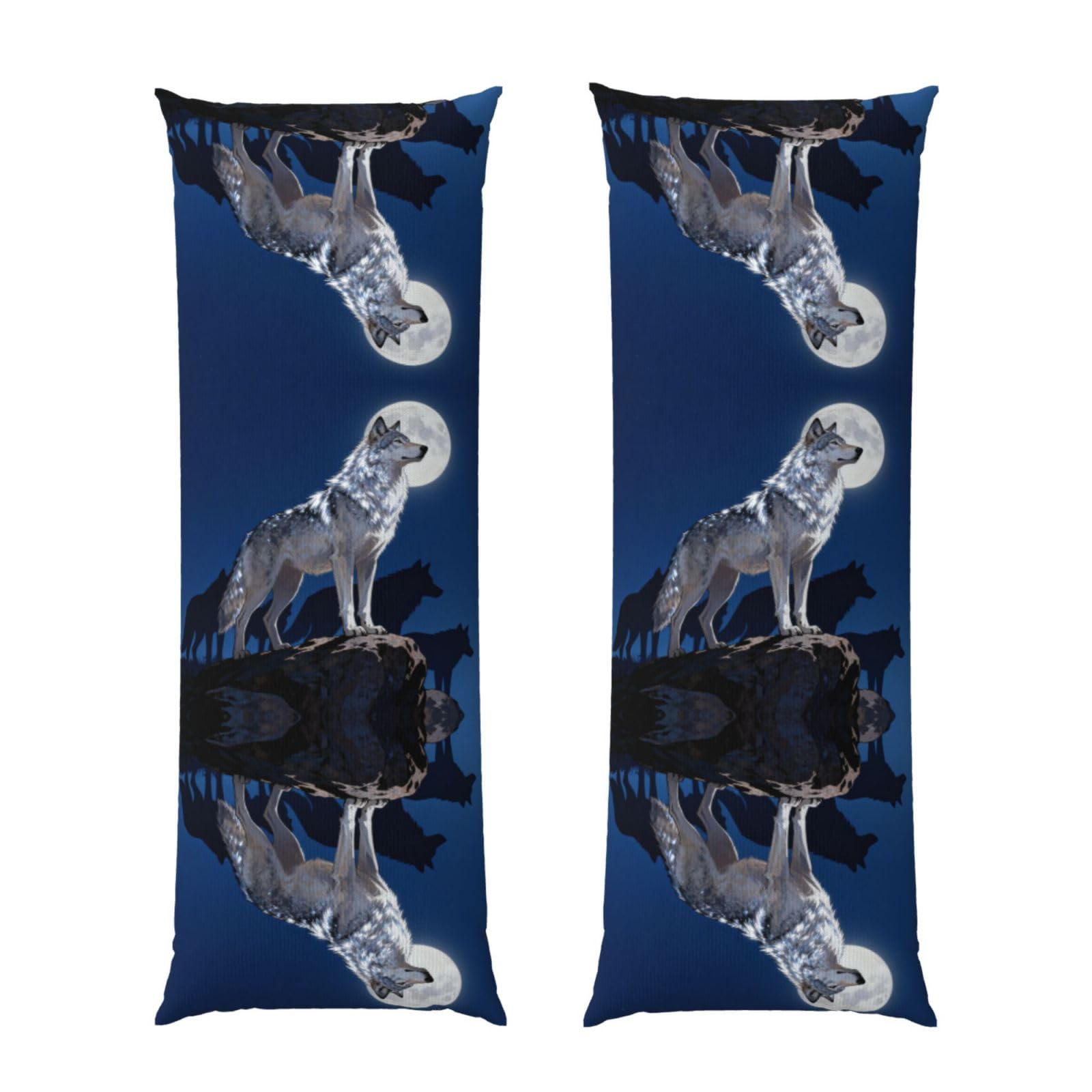 Alpha Wolf Leader Body Pillowcase 20x60-Ultra Soft Plush Long Pillow Cover with Hidden Zip for Sleeping