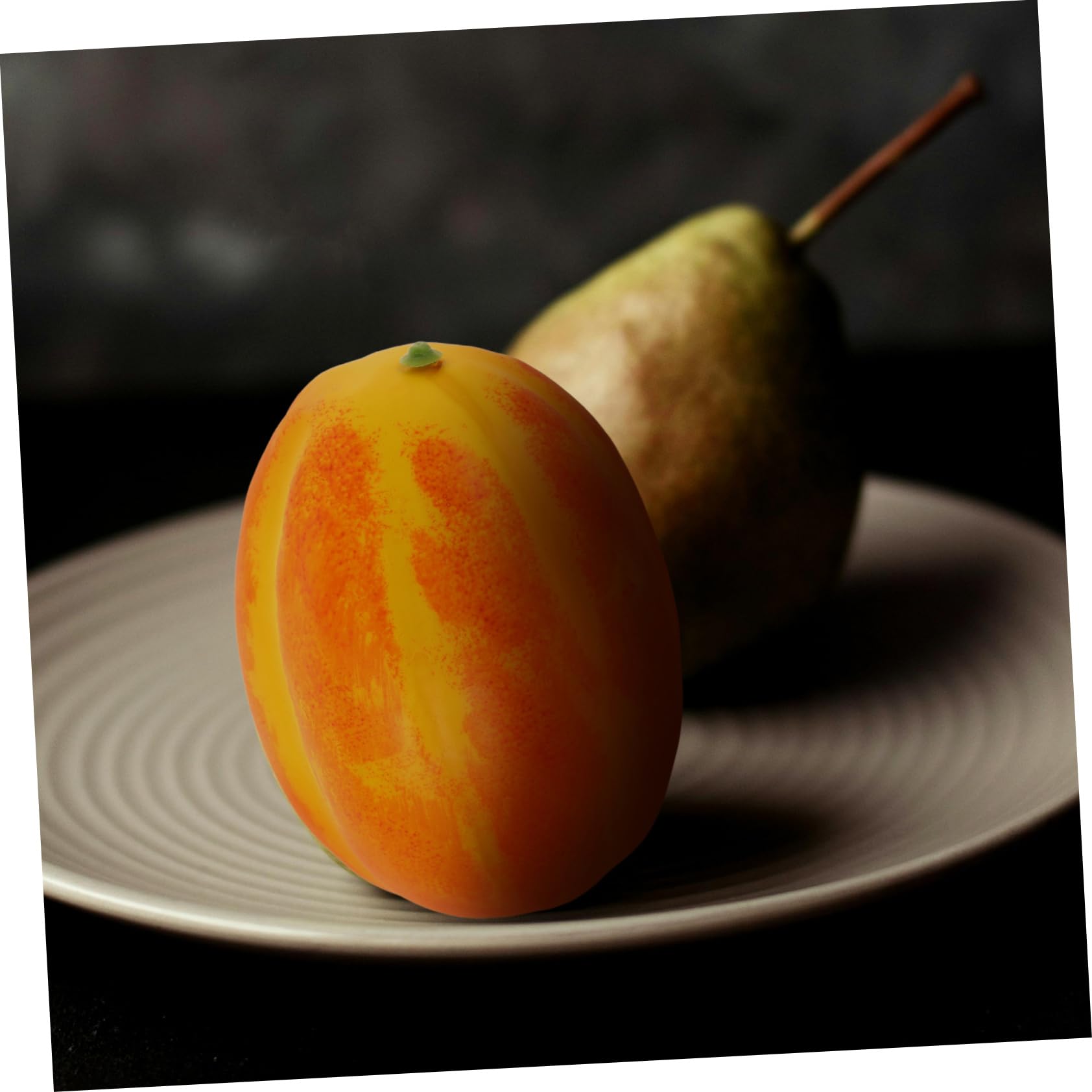 GOOHOCHY 6pcs Simulated Melon Model Fake Fruits Model Vivid Melon Props Fake Melon Model Decorative Melon Artificial Melon Decor Fruit Model Decor Foams Artificial Fruit Faux Melon