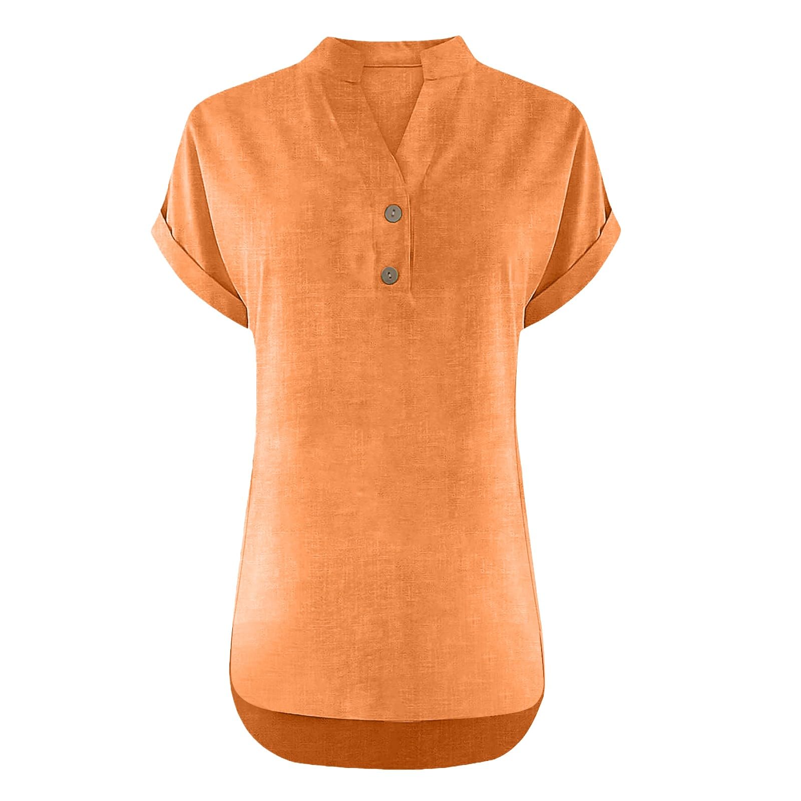 Générique Blouse Femme Grande Taille Chemisier Soie Femme Manches Moyenne Col Rondes Torsadé Granger Elegant D'éTé Tee Shirt avec Jean Tunique Chic Et Elegant