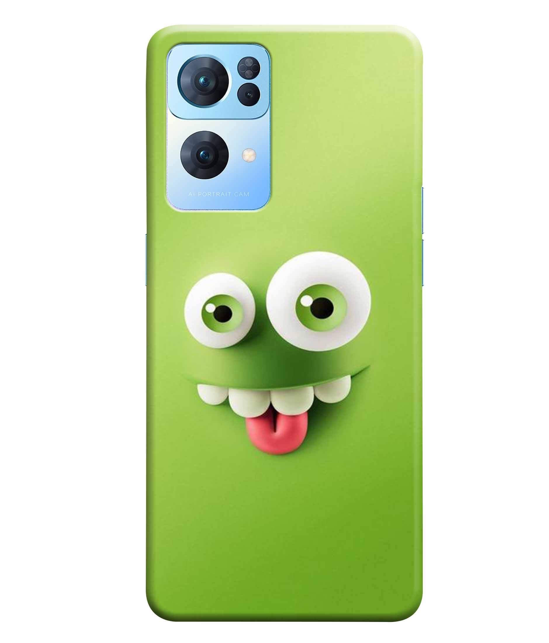 Dugvio Printed Colorful Hard Back Case Cover & Compatible for Oppo Reno 7 Pro 5G | CPH2293 | Smiley Faces Emoji (Multicolor) - D768