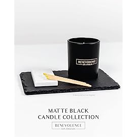 Benevolence LA Oud Wood Christmas Scented Candles | Soy Candles, Black Candle for Home | Holiday Candle Gifts for Women and Men | Home Fragrance | Aromatherapy | 8oz, 45 Hour Burn