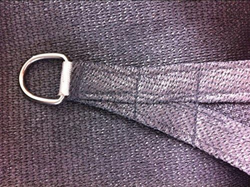 San Diego Sail Shades 16' x 12' Rectangle (Grey) - Heavy Duty Commercial Grade Shade Sail