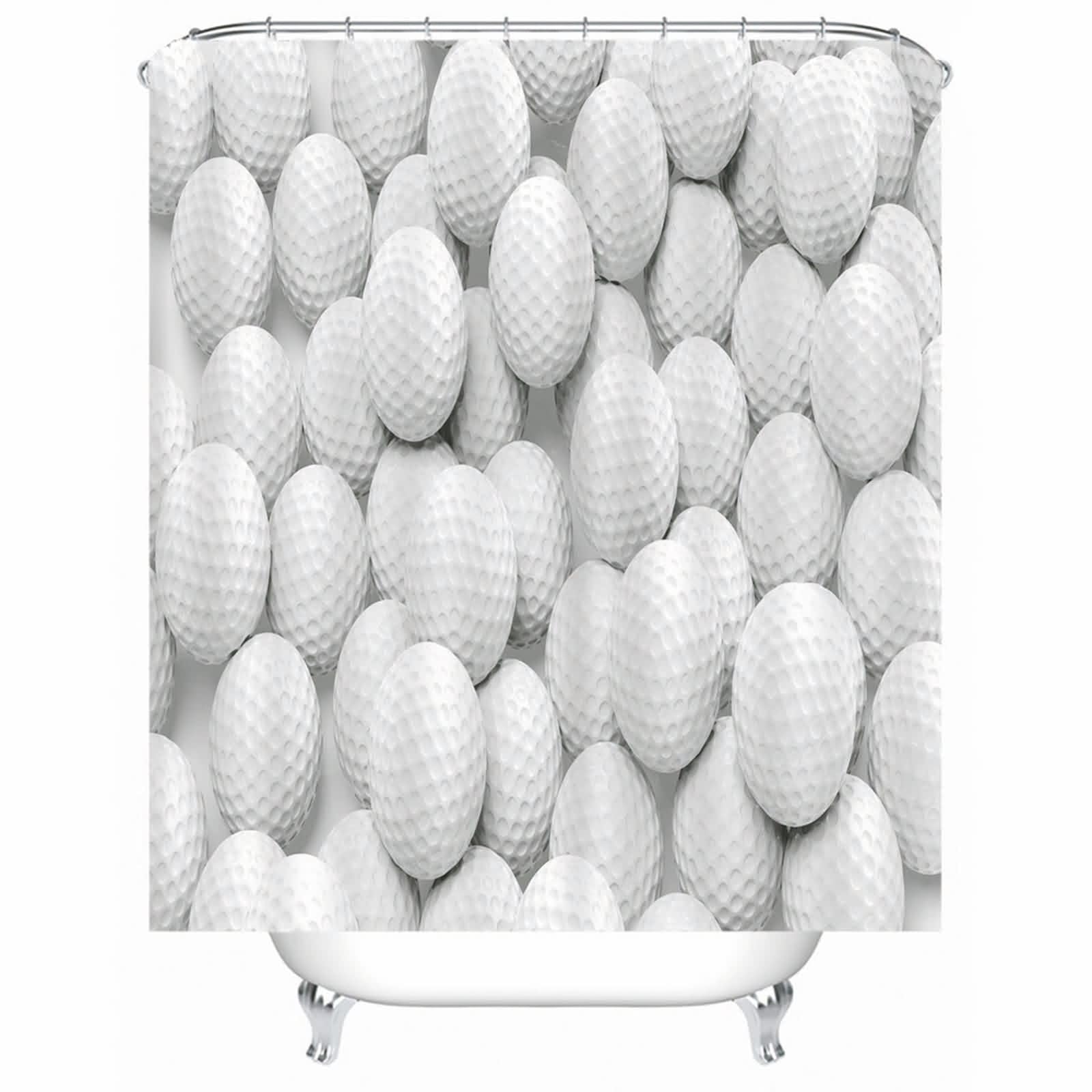 Rideau de douche golf de qualité supérieure en polyester résistant et chic