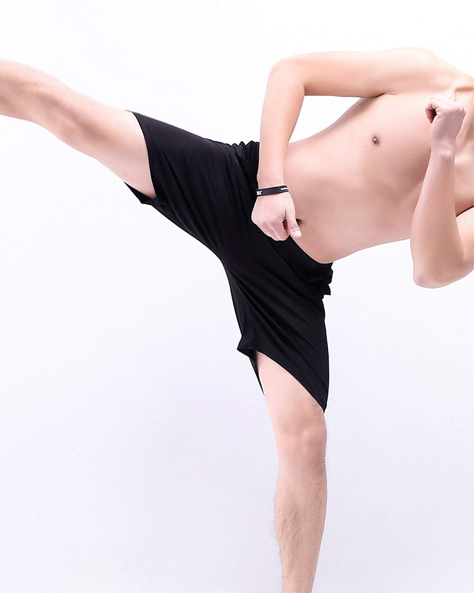 Homme Bas de Pyjama Shorts Oversize Extensible Sommeil Vêtement De Nuit Pyjama Short Sport Séchage Rapide en Modal - Léger Respirant