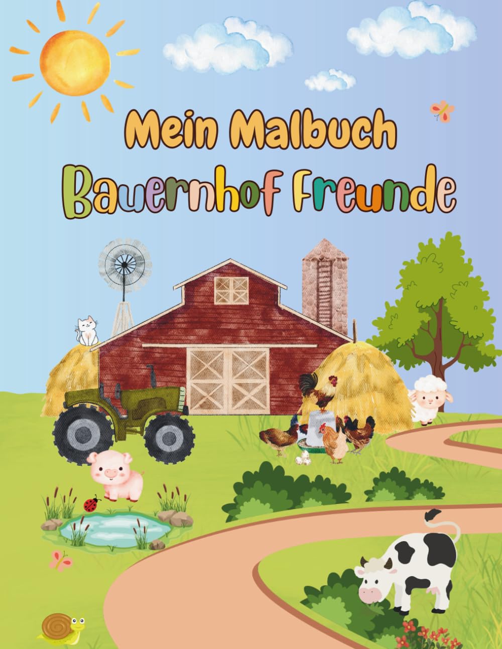 AriArt Kids – Bauernhof Freunde: Liebevoll gestaltete Ausmalbilder vom Bauernhof | Fördert Kreativität, Konzentration & Feinmotorik | Für Kinder ab 3 Jahren (AriArt Kids – Malbuch Kollektion)