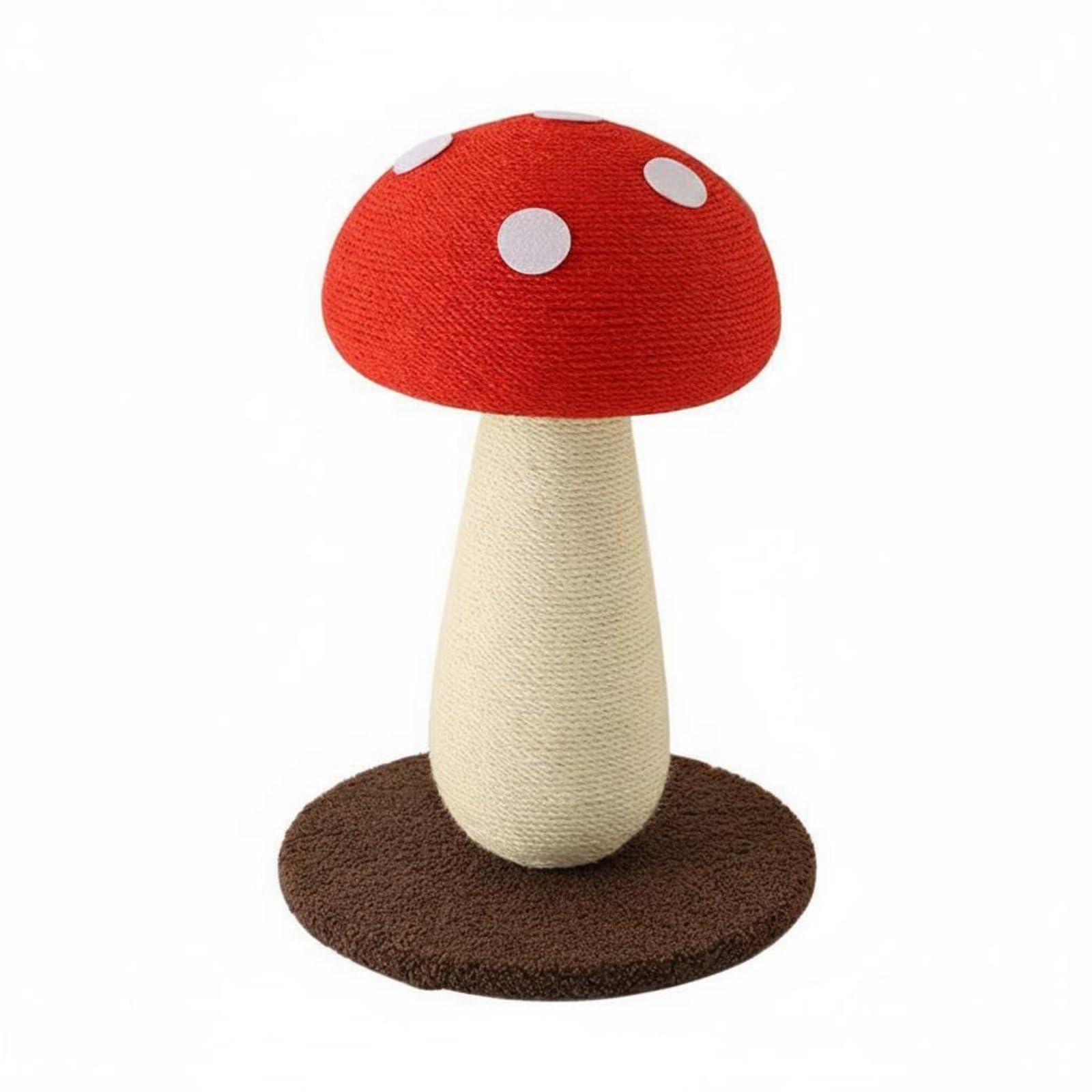 Griffoir Poteau à Griffer Sisal Mobilier, 500 Mm Hauteur X 350 Mm Diamètre De La Base, Grand Parapluie Rouge Corde De Chanvre