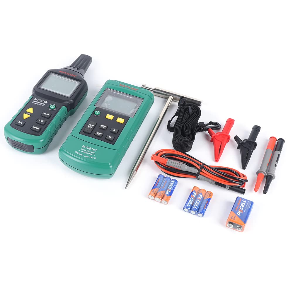 Kabeldetektor, Kabelsuchgerät, Leitungsfinder, MY6818 Wechselstromkabel Detektor, Kabel Verfolgen Tracker, für Häuser,Elektrischer Stromdetektor,Unsichtbares Gerät,Drahtleitungsausrüstung