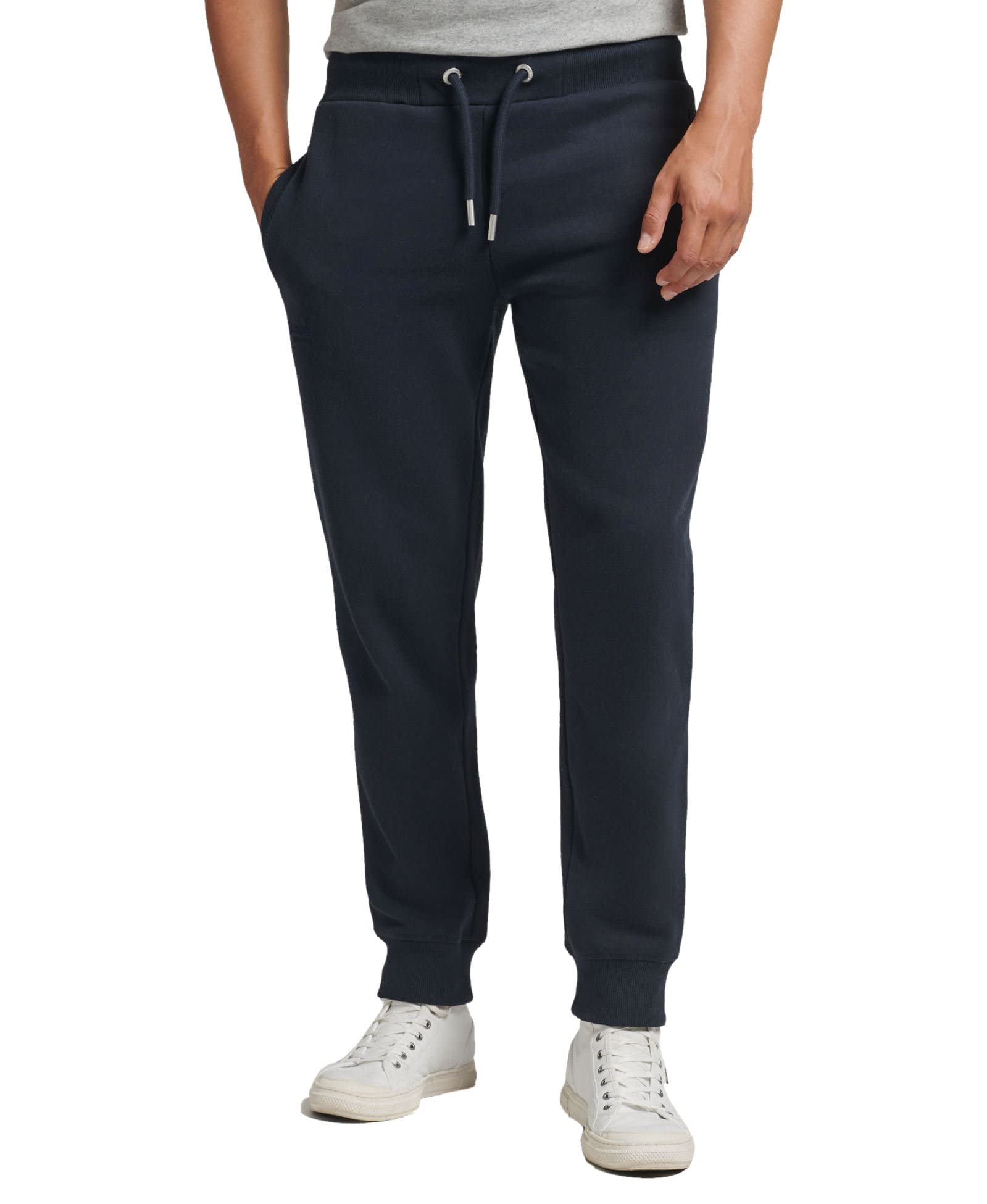 Superdry Navy Blue (Eclipse Navy) Mens Vintage Logo Embroidered Joggers (Eclipse Navy) S Small