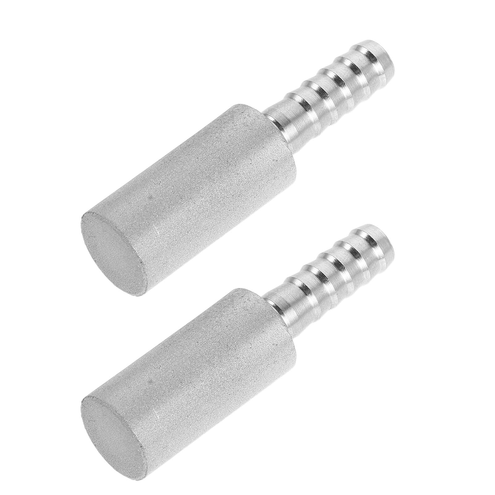 Piedra de carbonatación eficiente de acero inoxidable para elaboración casera, 2 uds