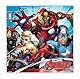 Procos 87967 - Papier-Servietten Mighty Avengers, 20 Stück, Größe 33 x 33 cm, 2-lagige Motiv-Servietten, Mundtuch, Party-Geschirr, Geburtstag, Mottoparty