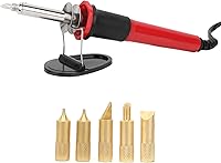 Vista 8 de BORDSTRACT Kit de combustión de madera, 7 piezas, herramienta de pirografía de madera, kit eléctrico de pluma de combustión de madera, kit