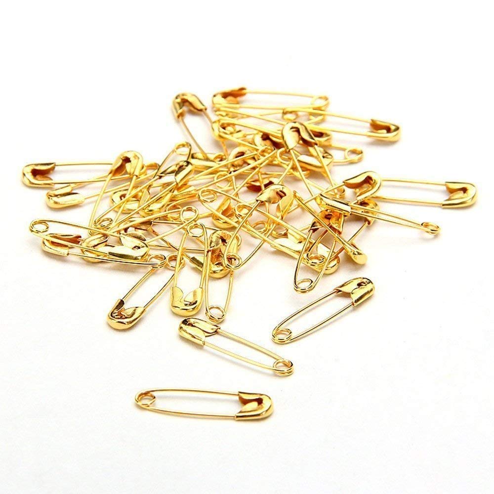Mix Different Size Golden Colour Safety pin/Saree pin Set (60 Quantity) 3
