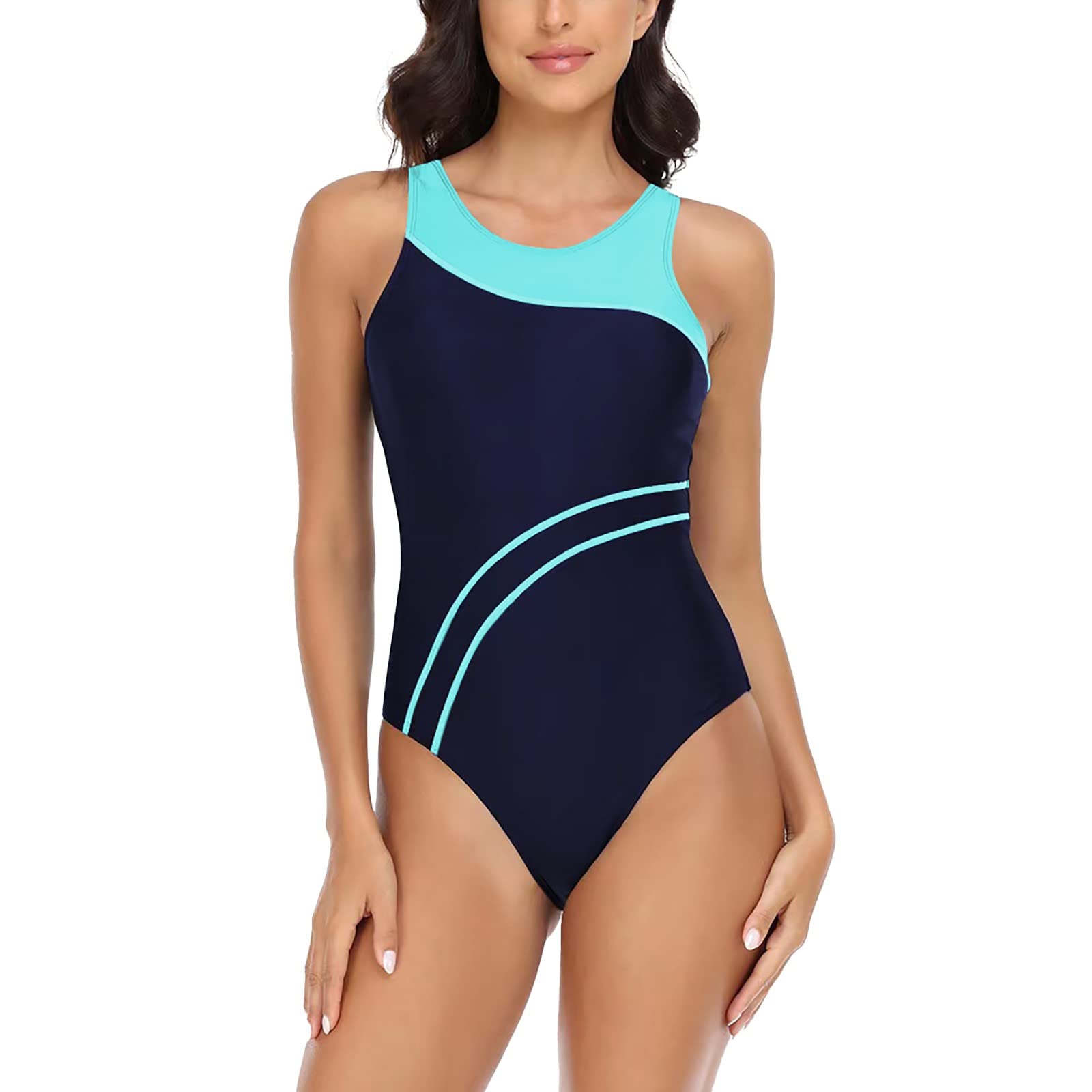 Fulidngzg Bañador Natacion Mujer, Bañador Turbo One Piece Sexy Extremo Cintura Alta Elegante Tallas Grandes Bañador Natacion con Sujetador Bañadores Micro Bañador Natacion Traje De Baño Bañador Neopreno