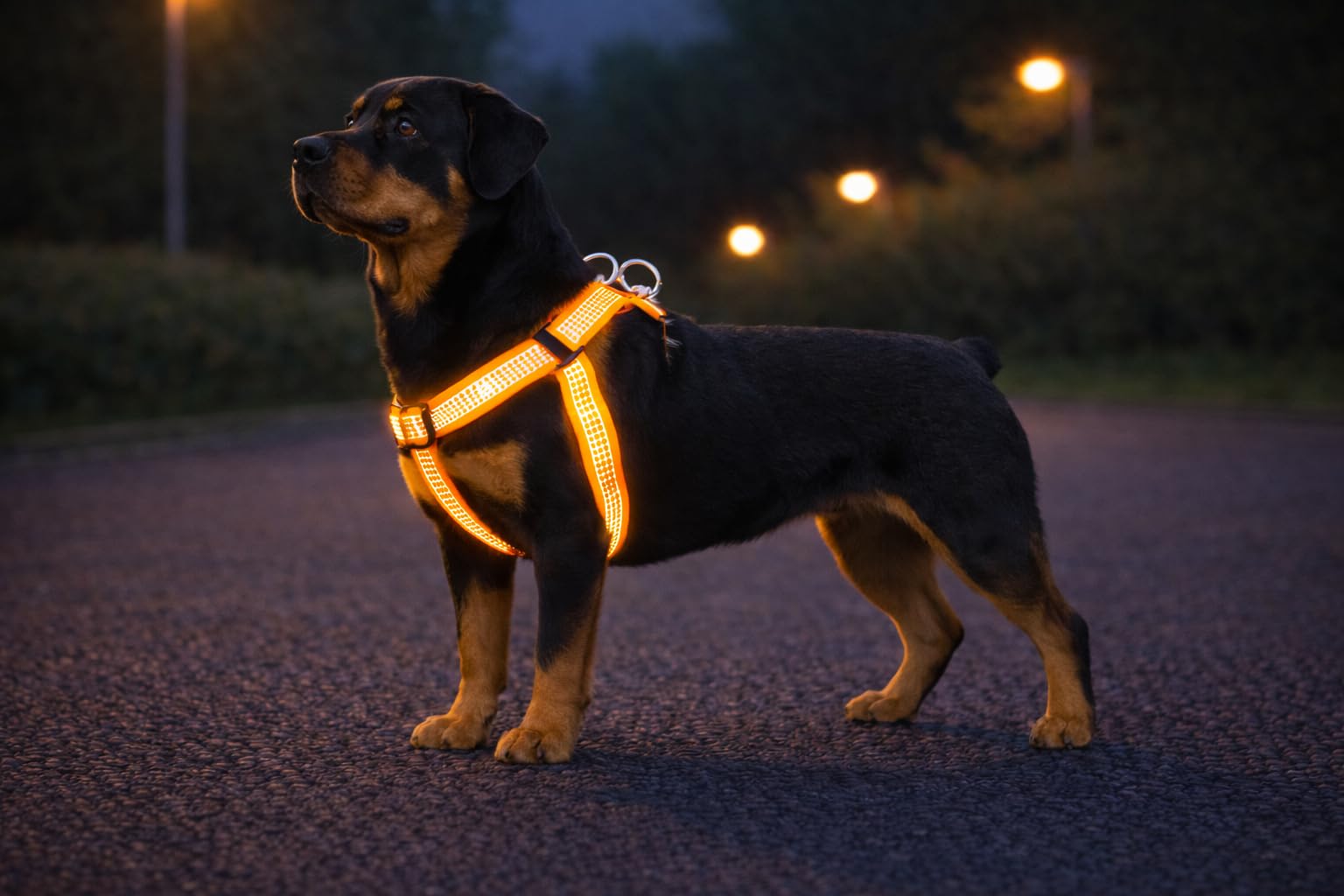 Dog Harness Step&Go Fierro Fluo orange XL 60-90cm 60-90cm 25mm