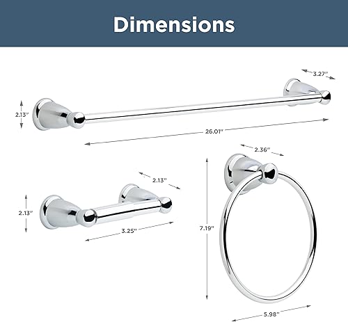 Vista 58 de Franklin Brass KIN5PC-ORB Kinla Kit de accesorios de baño, 5 piezas, bronce aceitado Bronce frotado con aceite