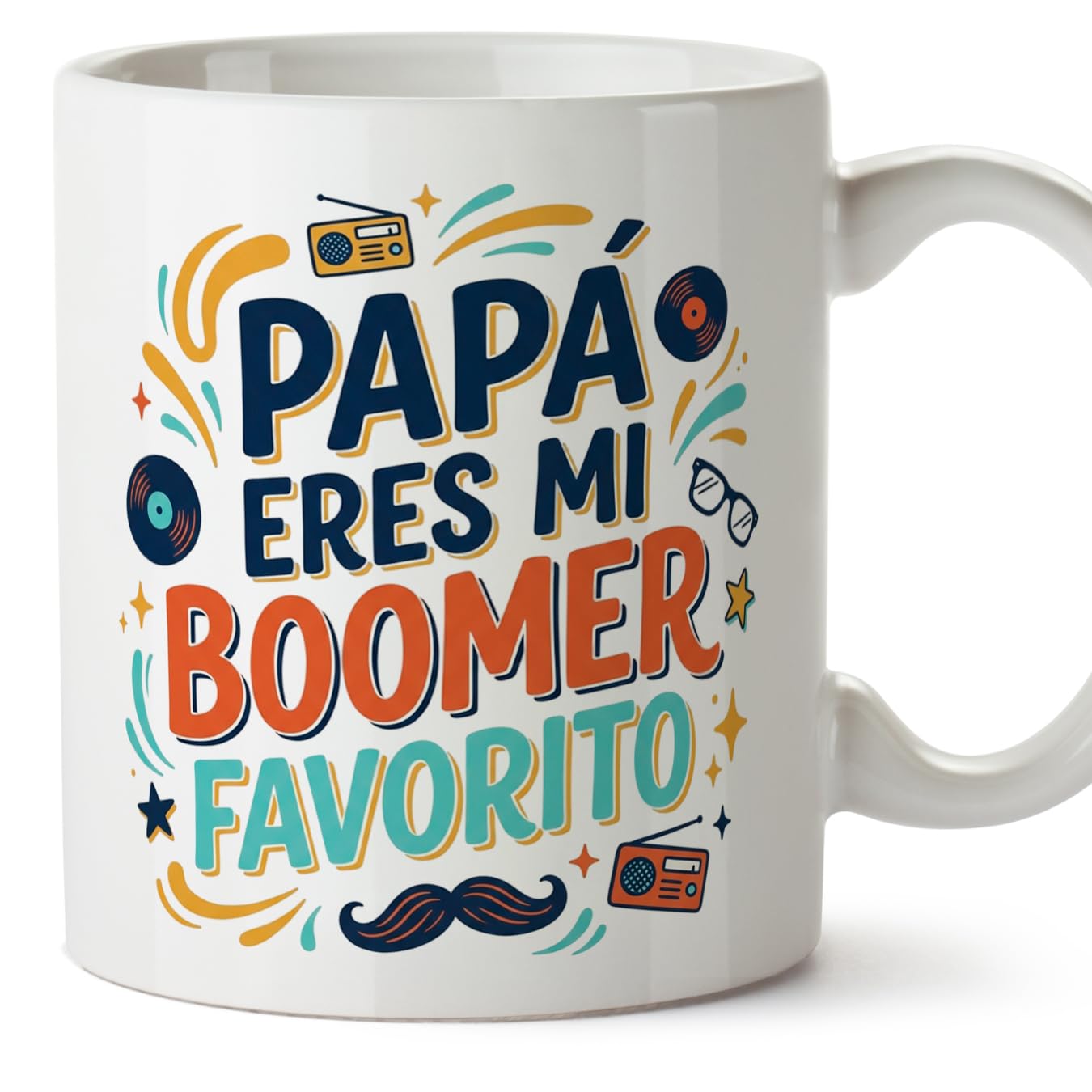 MUGFFINS Taza mamá con frase Para la mejor mamá del mundo en Español | regalo madre | 330 Ml 11 oz | Idea original para regalar | progenitores v3 — view 50