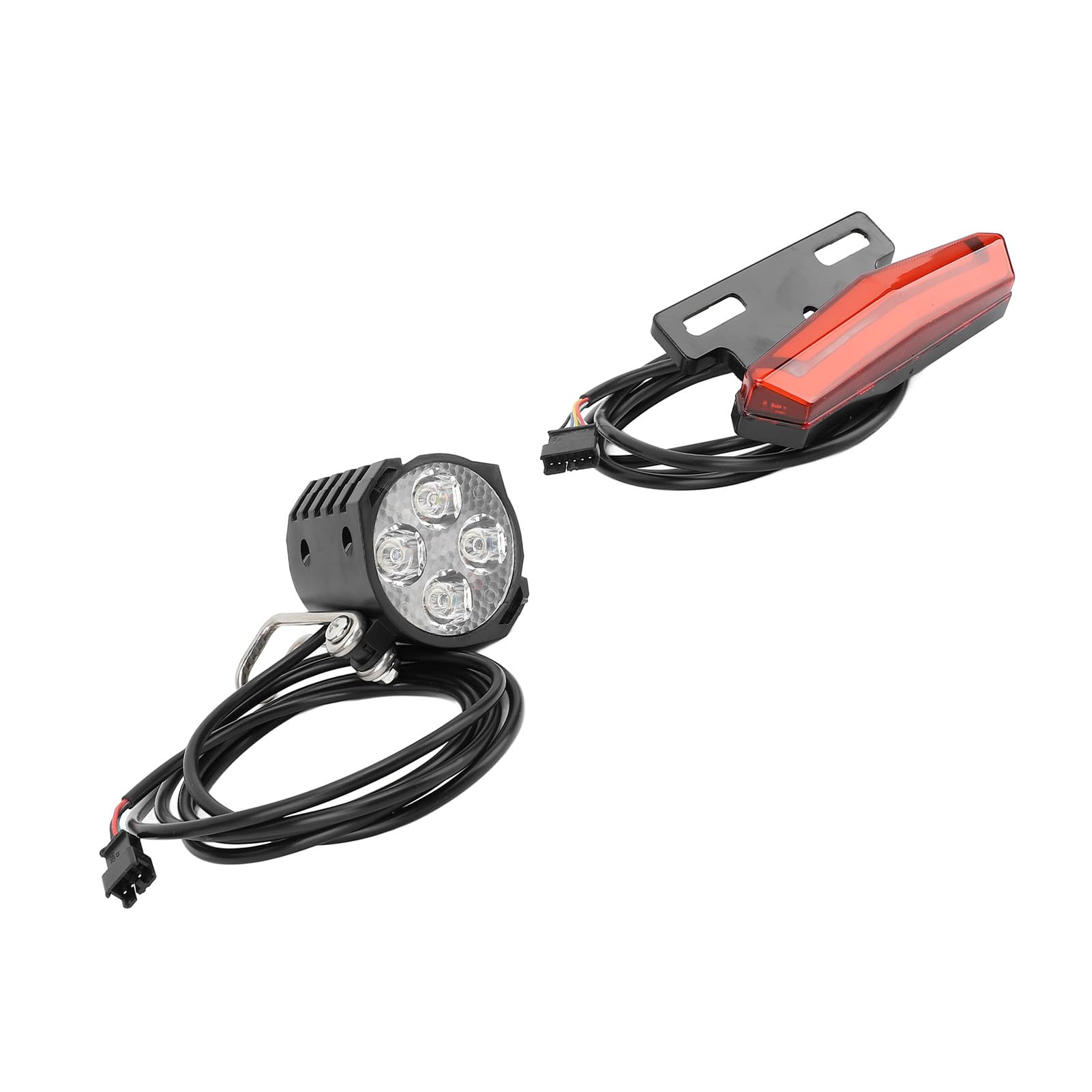 SUNGOOYUE Set Luci per Bici Elettriche, Luce Posteriore Freno Anteriore a LED con Indicatore di Direzione per Bici Elettriche 24V 36V 48V, Luce per Ad Alta luminosità