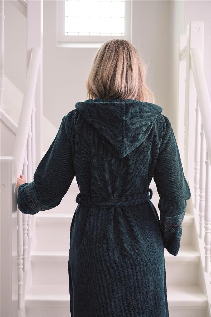 Pip Studio Bademantel Soft Zellige Dunkelblau XL