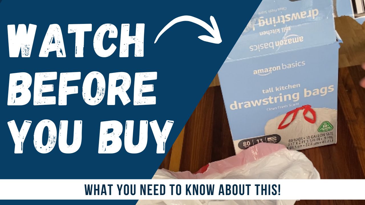 Watch Honest Review of Amazon 13 gallon trash bags on Amazon Live