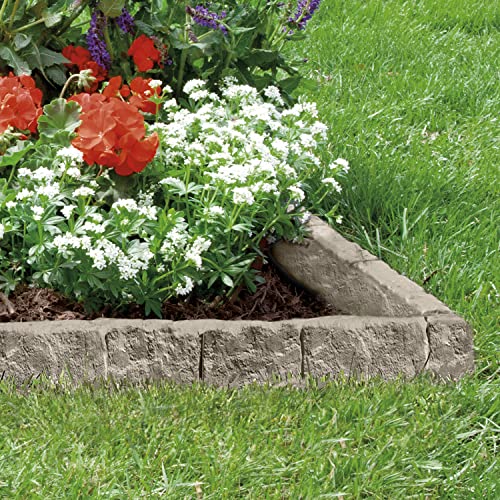 Suncast Cplbse10Tg 10 Piece Landscape Design Border Decorative Natural Rock Stone Edging For Lawn And Landscape Edging, Light Taupe (4 Pack) #TOP5