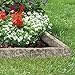 Suncast Interlocking Border Edging - Stone -Like Poly Construction for Garden, Lawn, and Landscape Edging - Water Resistant Border for Containing Trees, Flower Beds and Walkways - Light Taupe -Gray