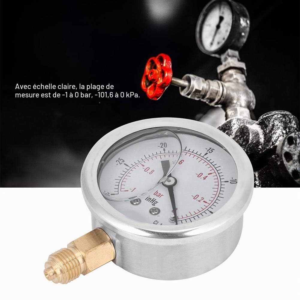 Indicateur et échelle double du manomètre – précision sous vide