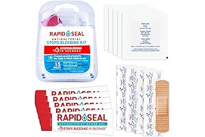 RapidSeal Stop Bleed Kit - 15pc First Aid Solution for Instant Bleed Control