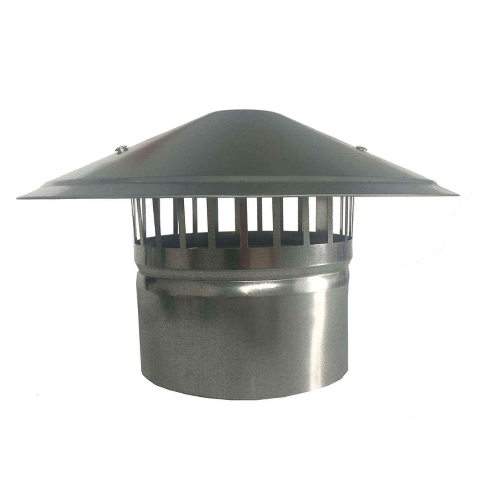 Stainless Steel Chimney Cowl Cap, with Bird Guard Waterproof Round Air Vent Cowl Cap Rain Cover Protector Cap Ending,50mm-image-42