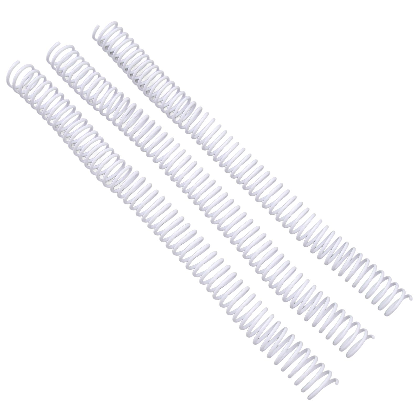 50 bobine per rilegatura a spirale, diametro 19 mm, 48 anelli, passo 4:1, capacità 170 fogli, dorso A4, colore bianco
