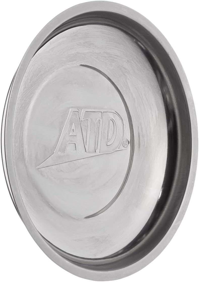 ATD Tools 8760 Stainless Steel Round Magnetic Parts Tray
