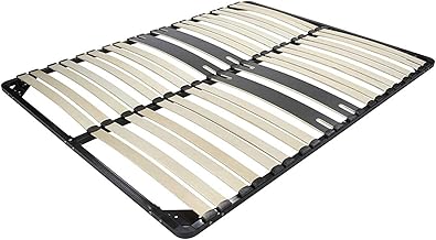 Mon Mobilier Design CAMA Sommier Ergonomique à Lattes avec Zone Lombaire renforcée 140X200 cm