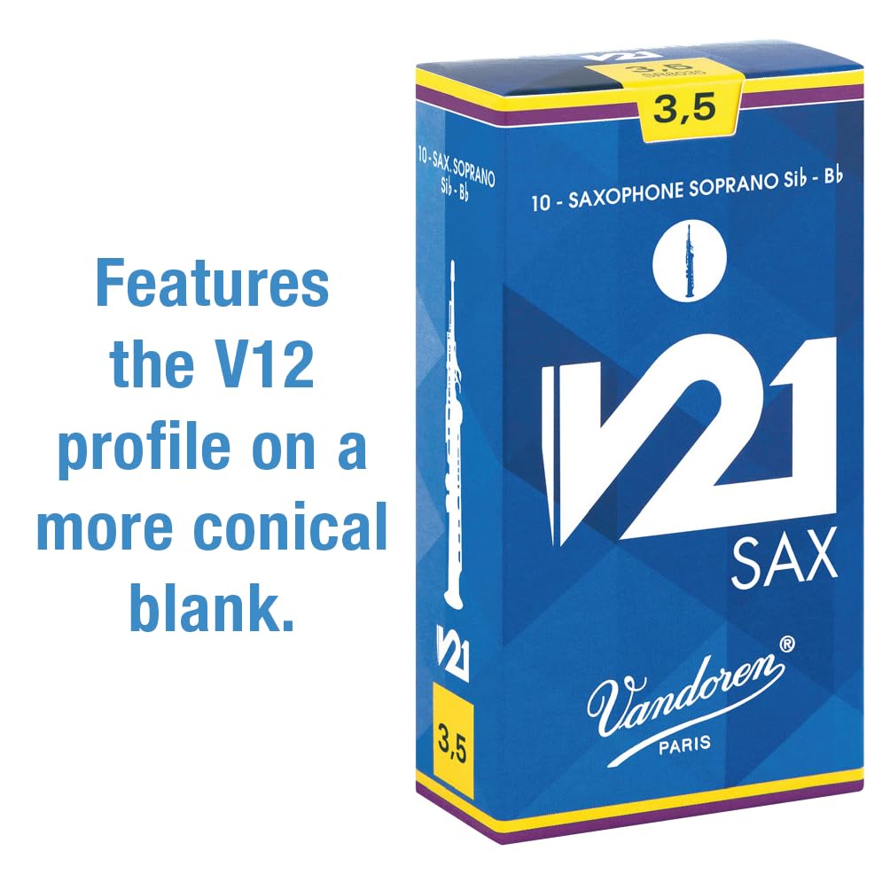 Caña saxo soprano Vandoren V21 Gauge: 3 1/2