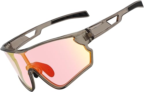 Miniatura 8 de OULAIQI Gafas de ciclismo fotocromáticas para hombres y mujeres TR90 Marco Gafas de sol deportivas con protección UV400 Gafas de béisbol para