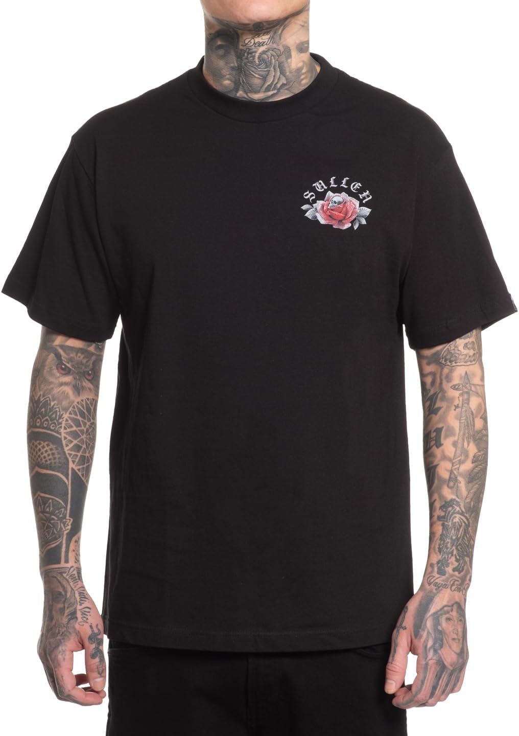 Sullen Men's Emotion Clowning Around Capsule Tattoo Lifestyle Graphic Standard Short Sleeve Black Tee