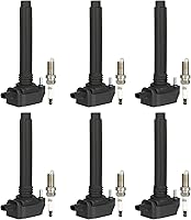 Vista 30 de ECCPP DG500 6 bobinas de encendido con 6 bujías de iridio 3951 para Ford para Mazda para Mercury 500 Freestyle para Mariner Taurus Escape Tribute
