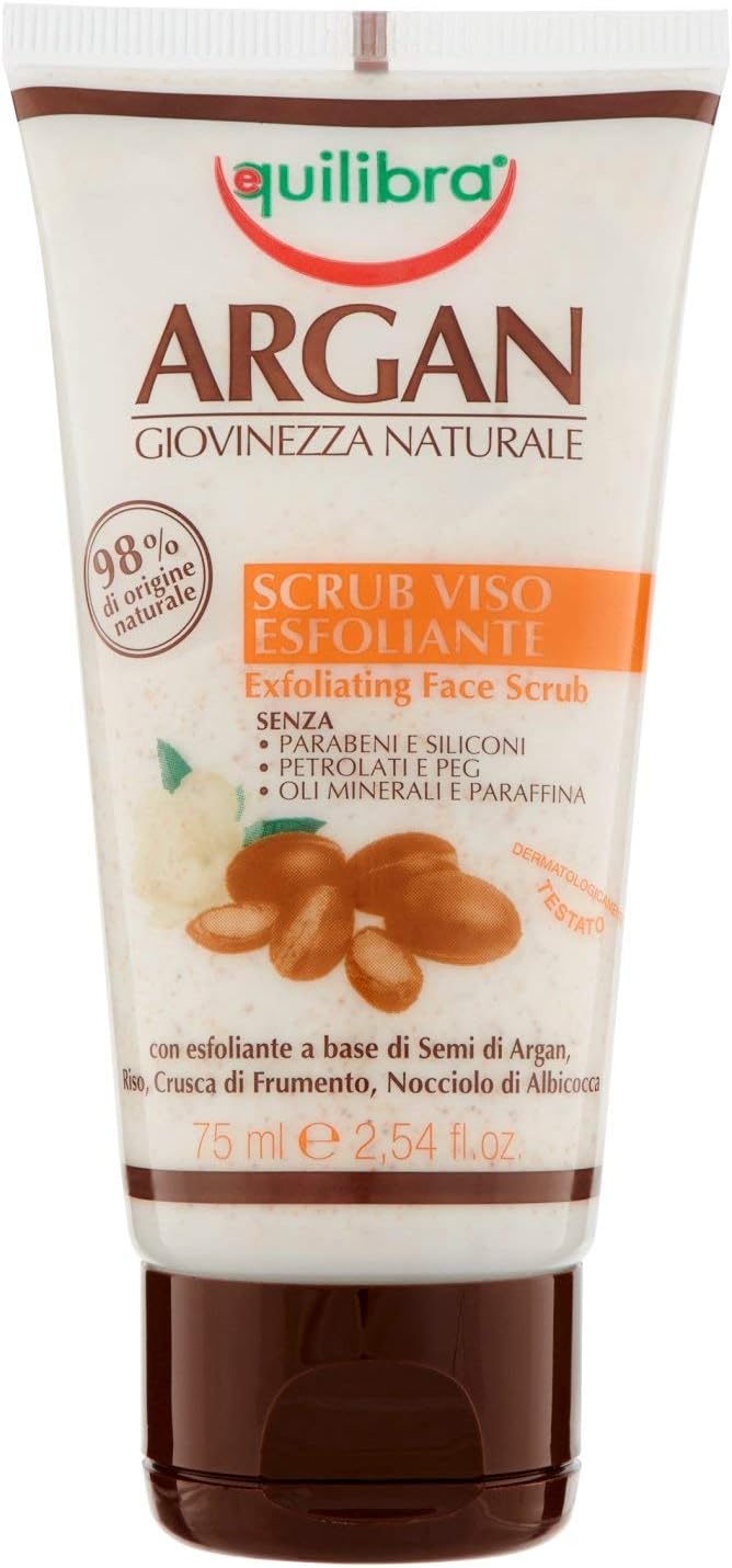 coty Equilibra Scrub Esfoliante Viso 75 ml Argani