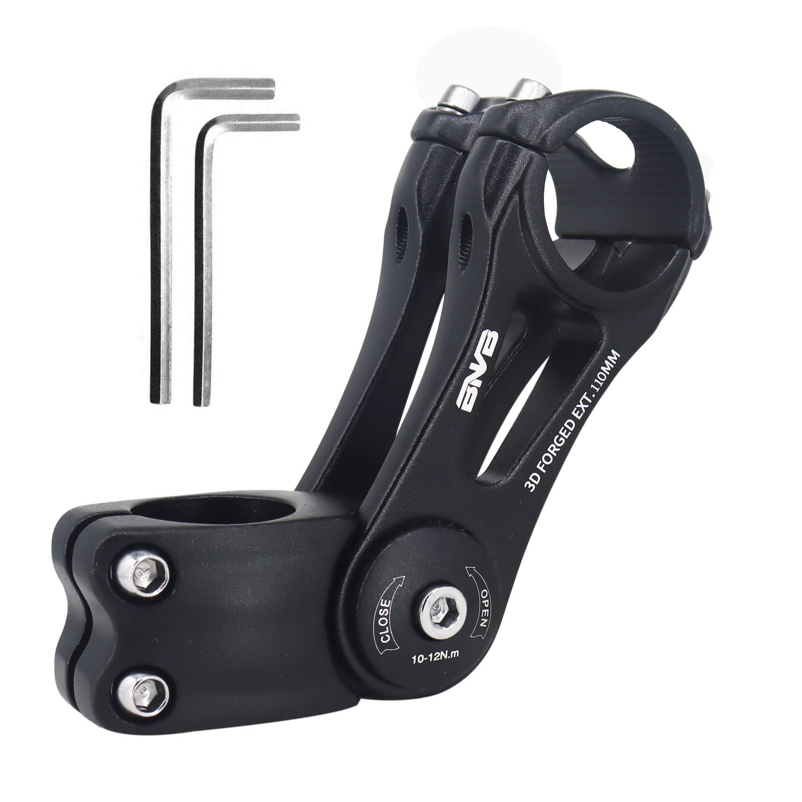 PLATTBK Attacco Manubrio Regolabile MTB 31.8 mm Pipa Manubrio Gravel Bici da Corsa 35 Gradi Prolunga Biciclette Alza 90/110/145mm