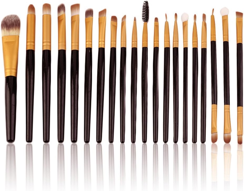 Imported 20 Kabuki Powder Cosmetic Foundation Facial Contour Face Eye Make Up Brushes