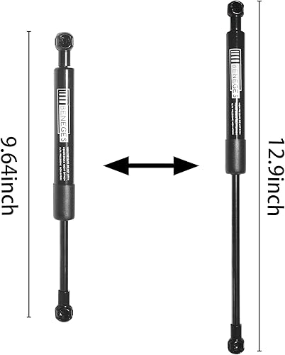 Miniatura 5 de Kit de asistencia para portón trasero de camión compatible con Ford Ranger Pick Up 2019-2021 amortiguador de amortiguador trasero de amortiguador de